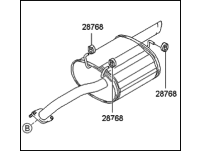 Hyundai Accent Tail Pipe - 28700-25320