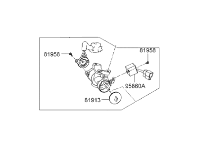 2010 Hyundai Elantra Ignition Switch - 81910-2H010