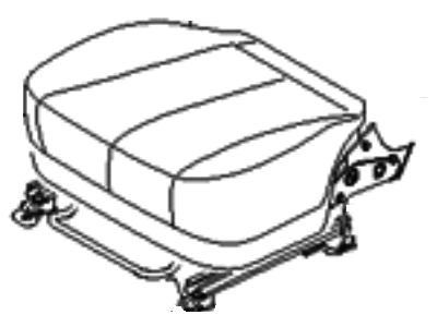 Hyundai Sonata Seat Cushion - 88200-3K540-QZO