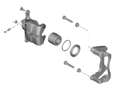 2023 Hyundai Tucson Brake Caliper - 58190-P0A10