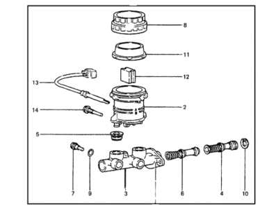 Hyundai Excel Brake Master Cylinder Reservoir - 58510-21301