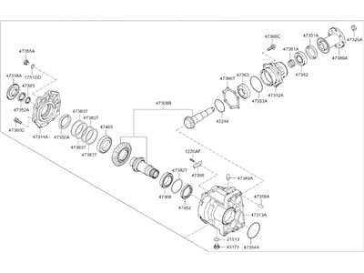 Hyundai Tucson Transfer Case - 47300-3B830