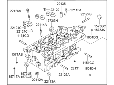 Genuine Hyundai 591TH-2GA04 Cylinder Head Assembly Genuine Hyundai 591TH-2GA04 Cylinder Head Assembly