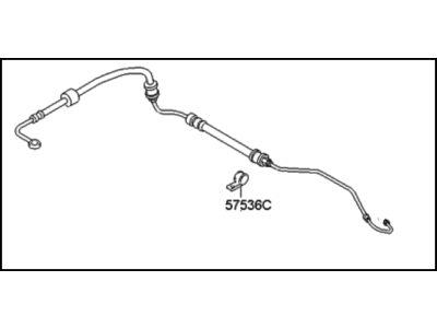 2003 Hyundai Accent Power Steering Hose - 57510-25010
