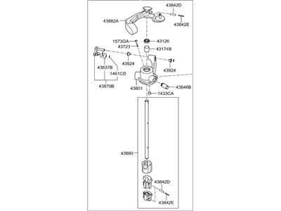 Hyundai 43800-3D500 Shaft Complete-Control