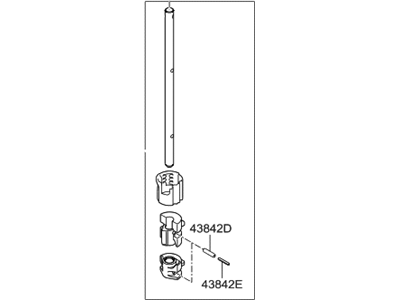 Hyundai 43880-3D100 Shaft Assembly-Control