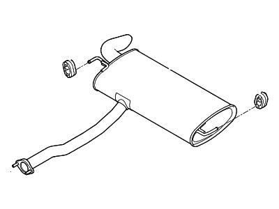 Hyundai Tucson Muffler - 28700-2S850