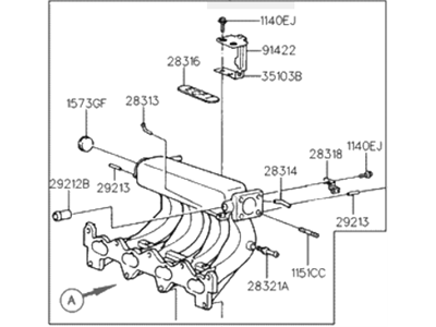 Hyundai Accent Intake Manifold - 28310-26010