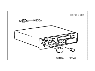 Hyundai 96150-23020 Head Module-Audio