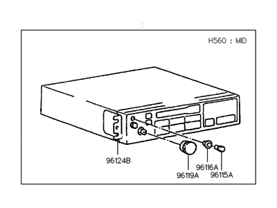 Hyundai 96150-23400 Radio Assembly-Electronic Tune Radio