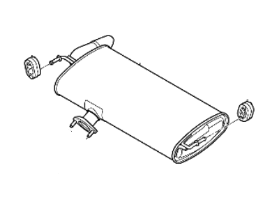 Hyundai Tucson Exhaust Pipe - 28710-D3070