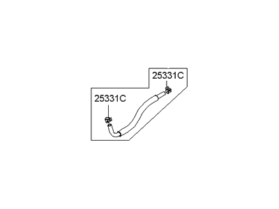 2010 Hyundai Azera Oil Cooler Hose - 25420-3K375