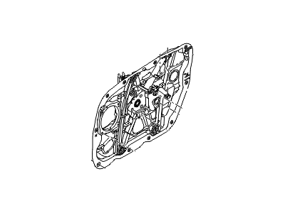 2018 Hyundai Sonata Hybrid Window Regulator - 82481-C1010