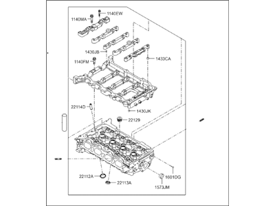 Hyundai 22100-2E002 Head Assembly-Cylinder