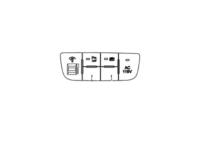 Hyundai 93755-2V000-4X Cover-E.S.P Switch BLANKING