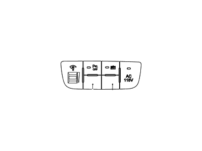 Hyundai 93395-2V000-4X Cover-Idle Stop & Go Switch Blankg