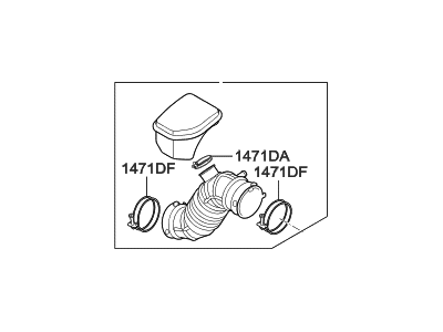 Hyundai Tucson Air Intake Coupling - 28130-2S800