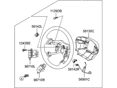 Hyundai 56110-3L971-A9 Steering Wheel Body Assembly