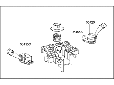 Hyundai 93450-2E317 Body Assembly-Multifunction Switch