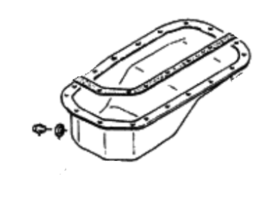 1985 Hyundai Excel Oil Pan - 21510-21010