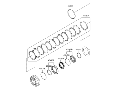 Hyundai 45460-4E030 Clutch Assembly-35R