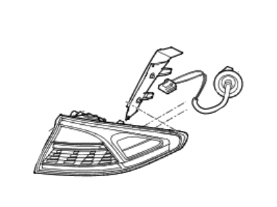 Hyundai Ioniq Back Up Light - 92401-G7050