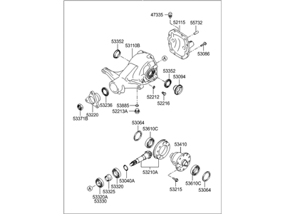 2013 Hyundai Genesis Differential - 53000-3C020