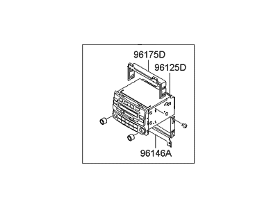 Hyundai 96160-2H530-9K Radio Assembly-Electronic Tune Radio