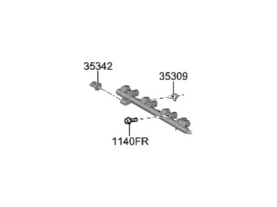 Hyundai Elantra N Fuel Rail - 35304-2GHA0