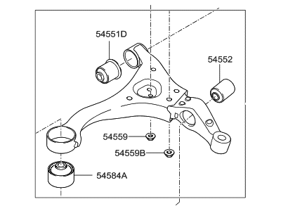 Hyundai Sonata Control Arm - 54500-3K060