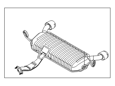 Hyundai Tail Pipe - 28700-2E401