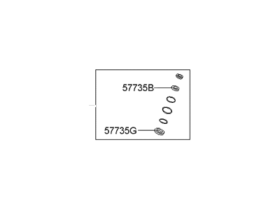 2009 Hyundai Sonata Power Steering Gear Seal - 57790-3KA00