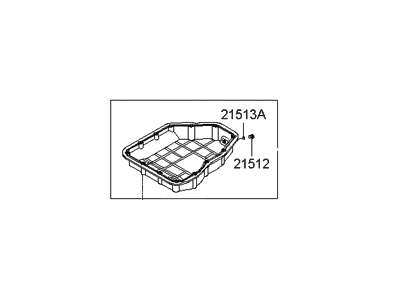 2008 Hyundai Santa Fe Oil Pan - 21510-3E000