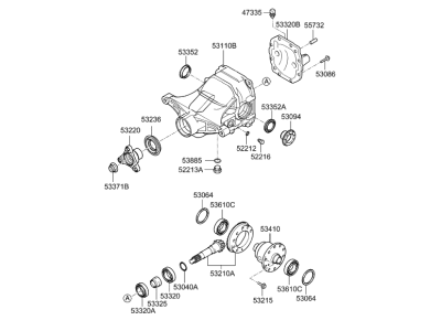 Hyundai Differential - 53000-4J025