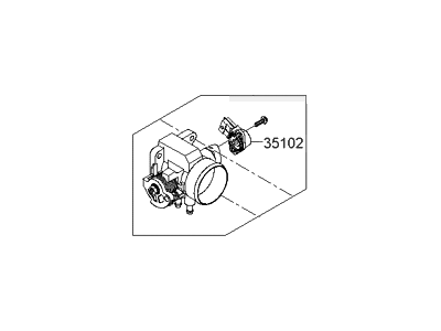 Hyundai Accent Throttle Body - 35100-26910