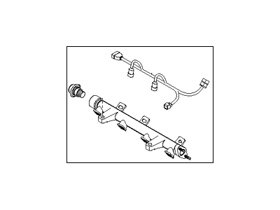 2011 Hyundai Accent Fuel Rail - 35340-26900