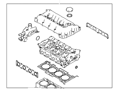 Hyundai 20920-3EA01 Gasket Kit-Engine Overhaul Upper