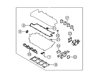 Hyundai 20920-23F00 Gasket Kit-Engine Overhaul Upper