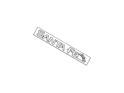 Hyundai 86310-26900 Santafe Emblem