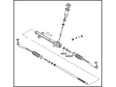 Hyundai Elantra Touring Rack And Pinion - 56500-2L400