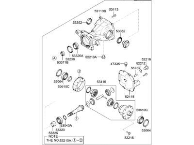 Hyundai 53000-3B500 Carrier Assembly-Differential