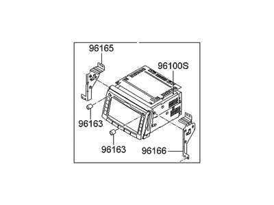 Hyundai 96560-0W020 Head Unit Assembly-Navigation