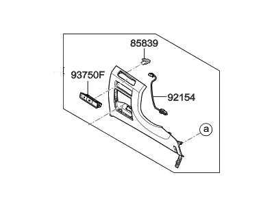 Hyundai 84750-C1030-TRY Panel Assembly-Crash Pad Lower,LH