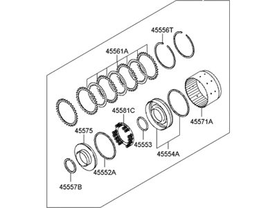 Hyundai 45550-3A700 Clutch Assembly-Direct