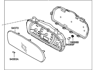 Hyundai Instrument Cluster - 94001-2H040