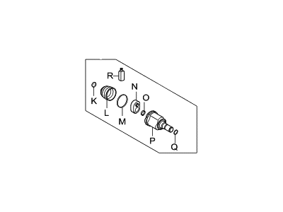 Hyundai 49592-3X4A0 Joint Kit-Front Axle Differential Side RH