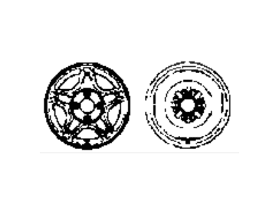 1995 Hyundai Elantra Spare Wheel - 52910-29600