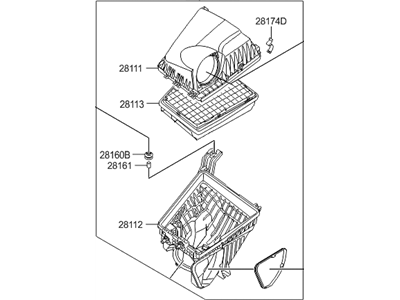 Hyundai 28110-3M101 Cleaner Assembly-Air