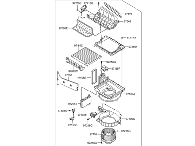 Hyundai 97100-3N940 Blower Unit