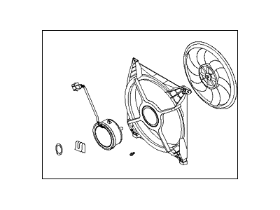 2003 Hyundai XG350 Cooling Fan Assembly - 97730-38000